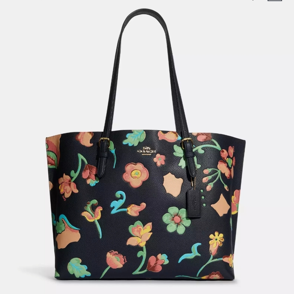 Mollie Tote With Dreamy Land Floral Print